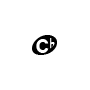 Symbol Gefüllter Notenkopf, C mit b