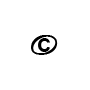 Symbol Offener Notenkopf, C