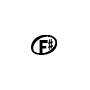 Symbol Offener Notenkopf, F mit Kreuz