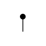 Symbol Xylophon harter Schlägel aufwärts