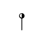 Symbol Xylophon mittlerer Schlägel aufwärts