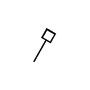 Symbol Pauke weicher Schlägel links