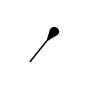 Symbol Löffelförmiger Holz-Schlägel